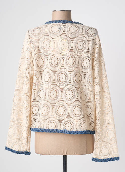 Veste casual coupe droite beige ONADO femme