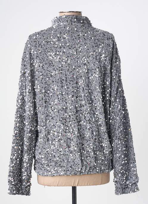 Veste casual coupe droite gris JS MILLENIUM femme