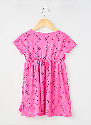 Robe courte doublure manches courtes rose P'TIT MÔME fille