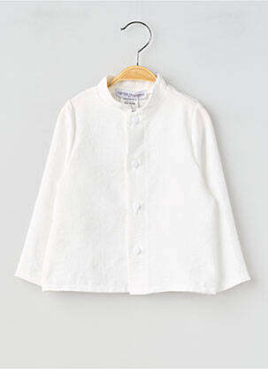 Chemisier manches longues manches longues blanc P'TIT MÔME fille