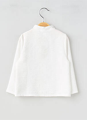 Chemisier manches longues manches longues blanc P'TIT MÔME fille
