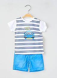 Ensemble short poches bleu BABY BOL garcon