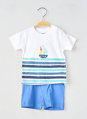 Ensemble short coupe droite bleu BABY BOL garçon