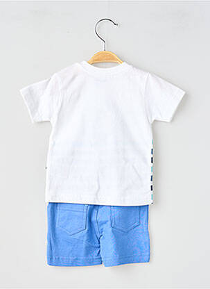 Ensemble short coupe droite bleu BABY BOL garçon