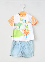 Ensemble short coupe droite bleu BABY BOL garcon