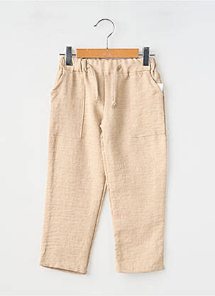 Pantalon droit poches taille élastique beige P'TIT MÔME garcon