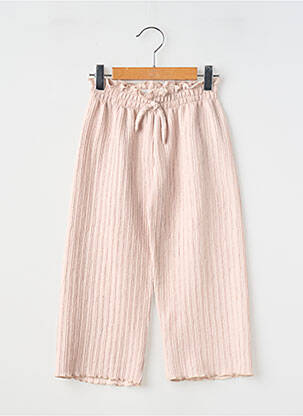 Pantalon large taille normale taille élastique beige P'TIT MÔME fille