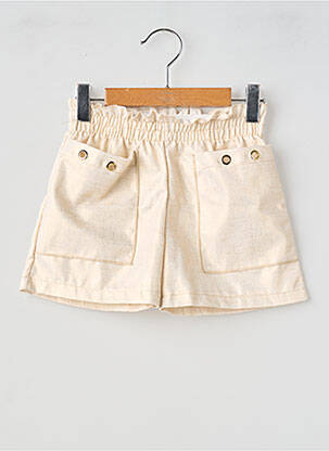 Short taille normale taille élastique beige P'TIT MÔME fille