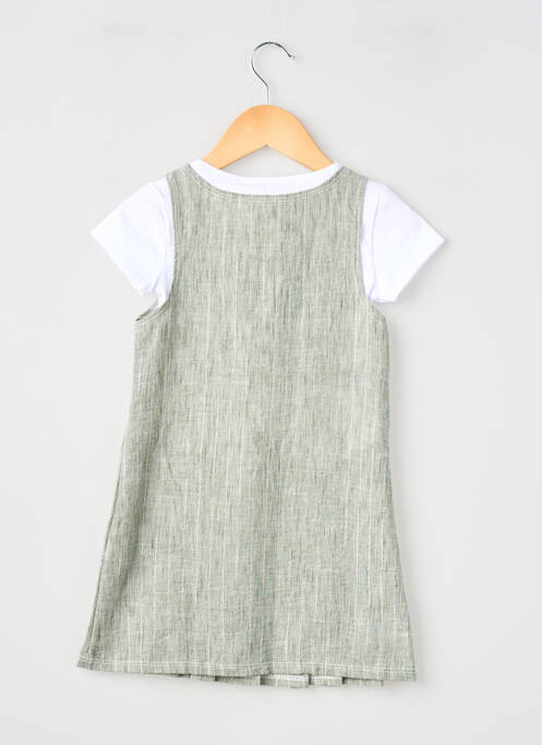 Ensemble robe manches courtes vert P'TIT MÔME fille