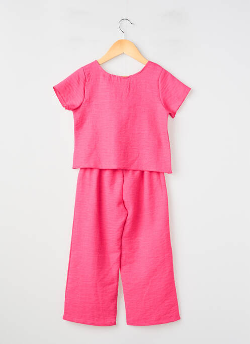Ensemble pantalon type de haut t-shirt rose P'TIT MÔME fille