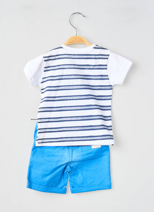 Ensemble short poches bleu BABY BOL garcon