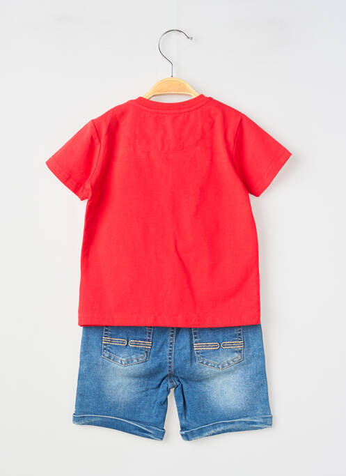 Ensemble short coupe droite rouge BABY BOL garcon