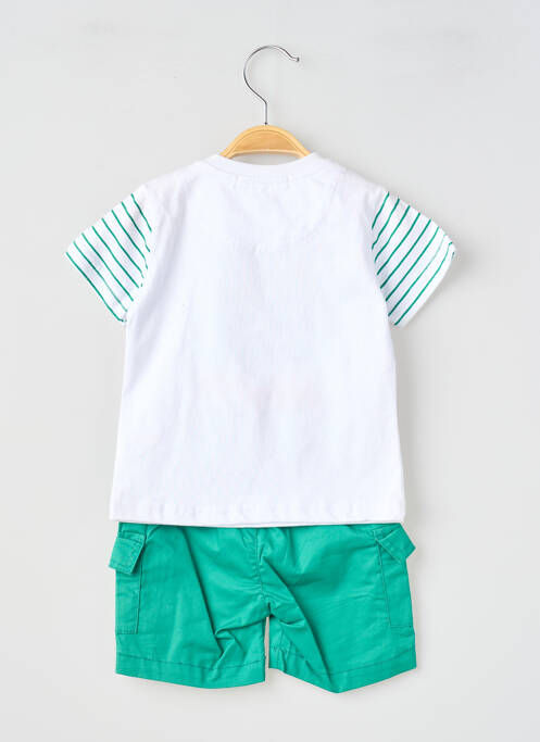 Ensemble short coupe droite vert BABY BOL garcon