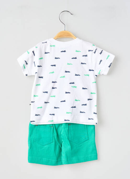 Ensemble short coupe droite vert BABY BOL garcon