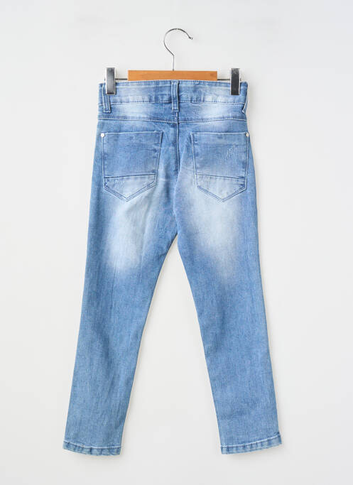 Jeans coupe slim effet usé délavé taille ajustable bleu MAGIC GIRL fille