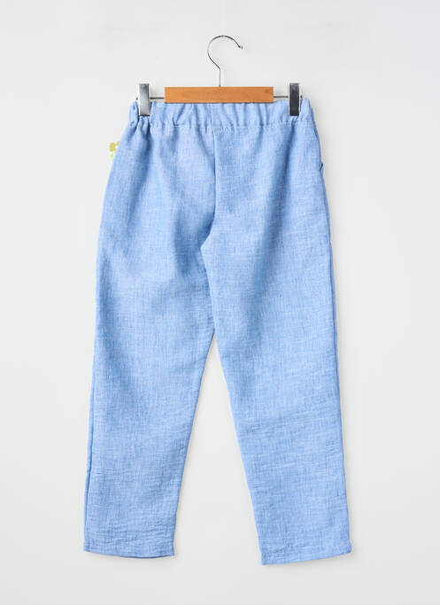 Pantalon droit poches taille élastique bleu P'TIT MÔME garcon