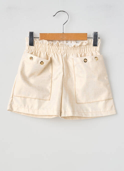 Short taille normale taille élastique beige P'TIT MÔME fille