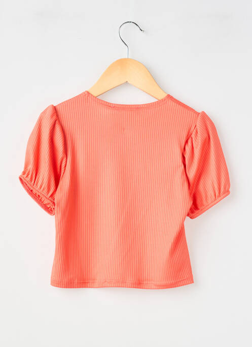 T-shirt coupe cintrée manches courtes orange P'TIT MÔME fille
