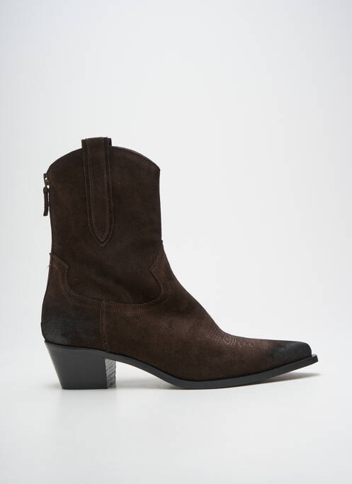 Bottines/boots bout pointu talon de 4 à 6cm marron SEMERDJIAN femme