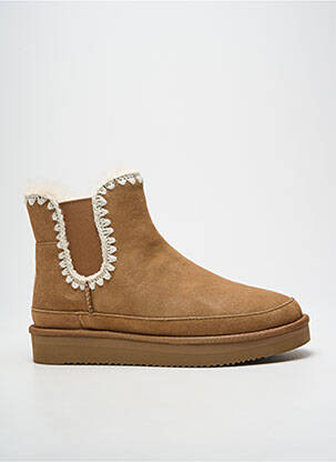 Bottines/boots fourrée talon plat jusqu'à 3cm marron SWEET HERITAGE femme