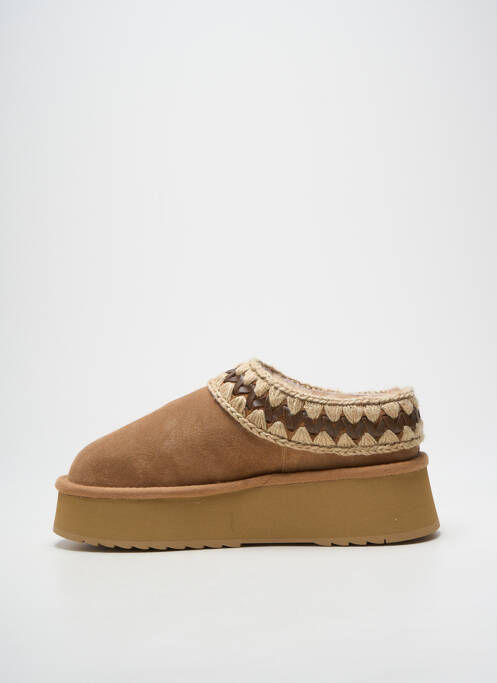 Mules/sabots talon de 4 à 6cm marron MOU femme