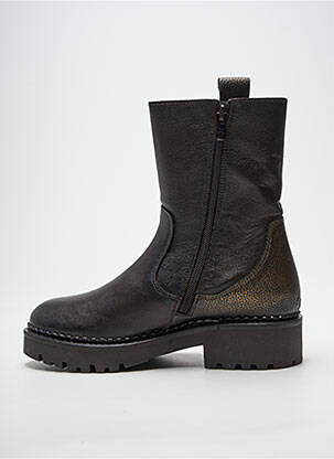Bottines/boots matière lisse talon de 4 à 6cm marron COCO ET ABRICOT femme
