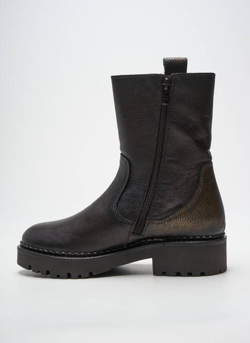 Bottines/boots matière lisse talon de 4 à 6cm marron COCO ET ABRICOT femme