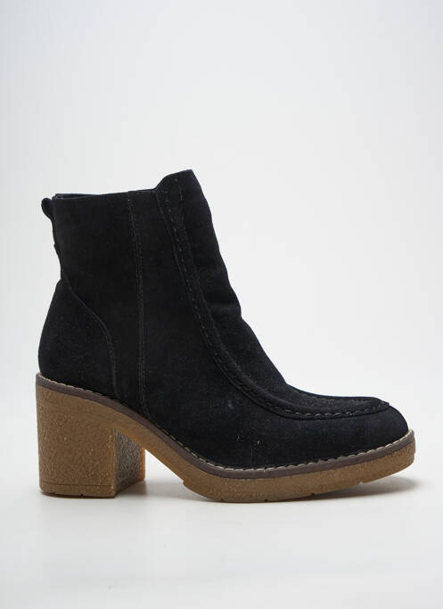 Bottines/boots nubuck talon de 7 à 9cm noir COCO ET ABRICOT femme