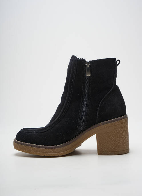 Bottines/boots nubuck talon de 7 à 9cm noir COCO ET ABRICOT femme