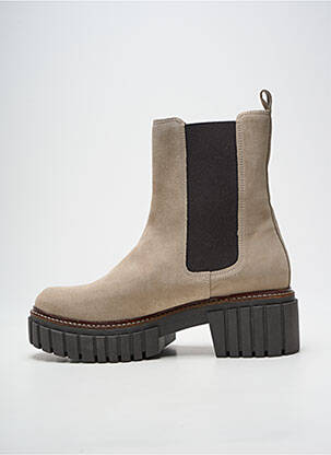 Bottines/boots talon bas talon de 4 à 6cm beige REQINS femme