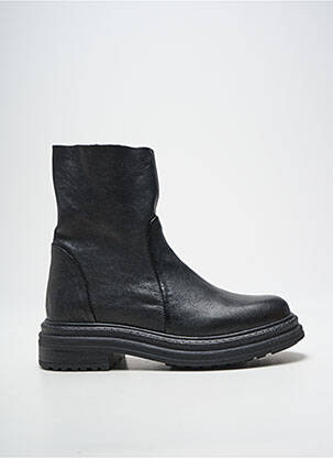 Bottines/boots matière lisse talon de 4 à 6cm noir ALIWELL femme