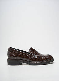 Mocassins matière lisse talon plat jusqu'à 3cm marron MYMA femme