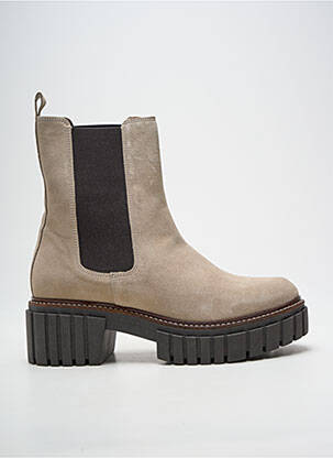 Bottines/boots talon bas talon de 4 à 6cm beige REQINS femme