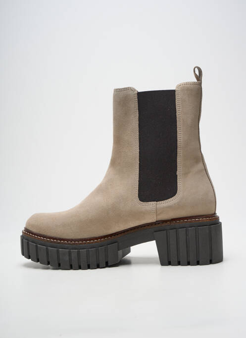 Bottines/boots talon bas talon de 4 à 6cm beige REQINS femme