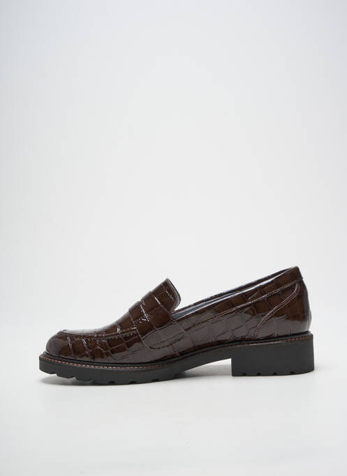 Mocassins matière lisse talon plat jusqu'à 3cm marron MYMA femme