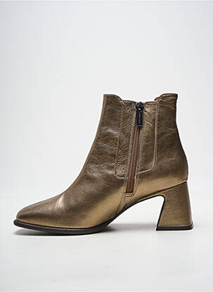 Bottines/boots matière lisse talon de 4 à 6cm or ROSEMETAL femme
