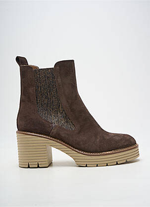 Bottines/boots talon bottier talon de 7 à 9cm marron ROSEMETAL femme