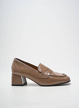 Mocassins carré talon de 4 à 6cm marron ROSEMETAL femme