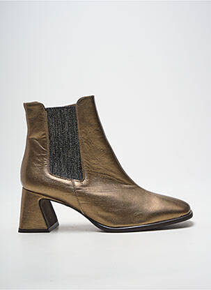 Bottines/boots matière lisse talon de 4 à 6cm or ROSEMETAL femme