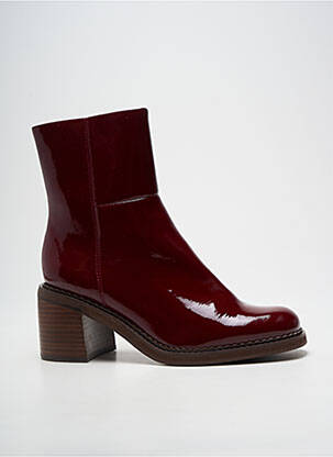 Bottines/boots talon bottier talon de 7 à 9cm rouge MAM'ZELLE femme