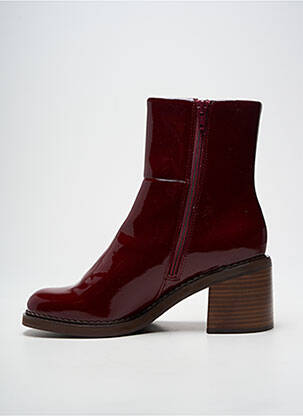 Bottines/boots talon bottier talon de 7 à 9cm rouge MAM'ZELLE femme
