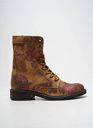 Bottines/boots talon bas talon plat jusqu'à 3cm marron REPUBLYKA femme