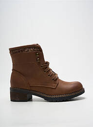 Bottines/boots talon bas talon de 4 à 6cm marron THE DIVINE FACTORY femme