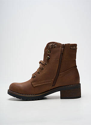 Bottines/boots talon bas talon de 4 à 6cm marron THE DIVINE FACTORY femme