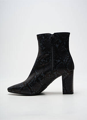 Bottines/boots tissage satiné talon de 7 à 9cm gris GIULIA femme