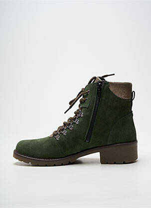 Bottines/boots nubuck talon plat jusqu'à 3cm vert ALTEX femme