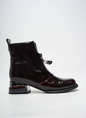 Bottines/boots bout rond talon de 4 à 6cm violet METAMORF'OSE femme