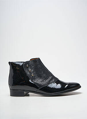 Bottines/boots fermeture zippée talon plat jusqu'à 3cm noir KARSTON femme