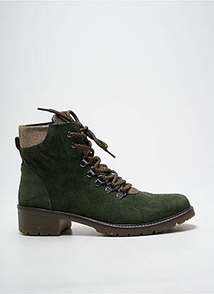 Bottines/boots nubuck talon plat jusqu'à 3cm vert ALTEX femme