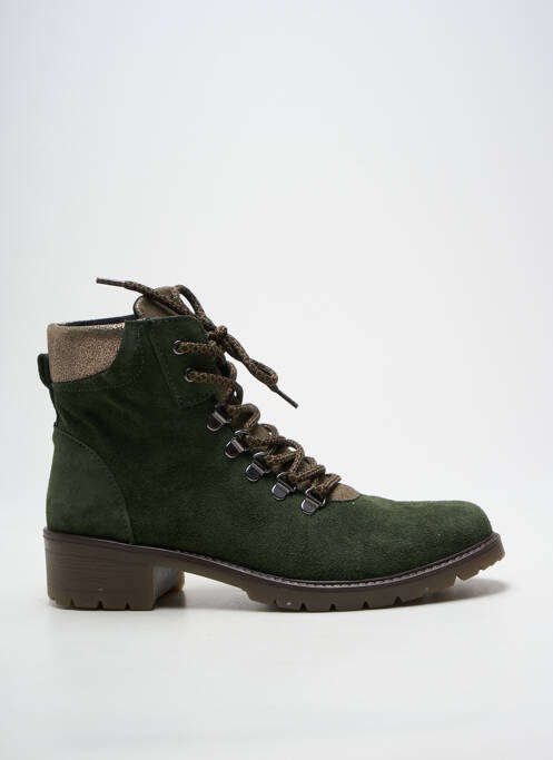 Bottines/boots nubuck talon plat jusqu'à 3cm vert ALTEX femme